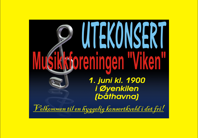 Konsert 1. juni 2016 - plakat.