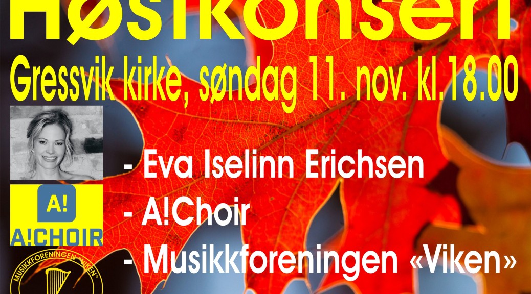 Høstkonsert 11.11.18-plakat