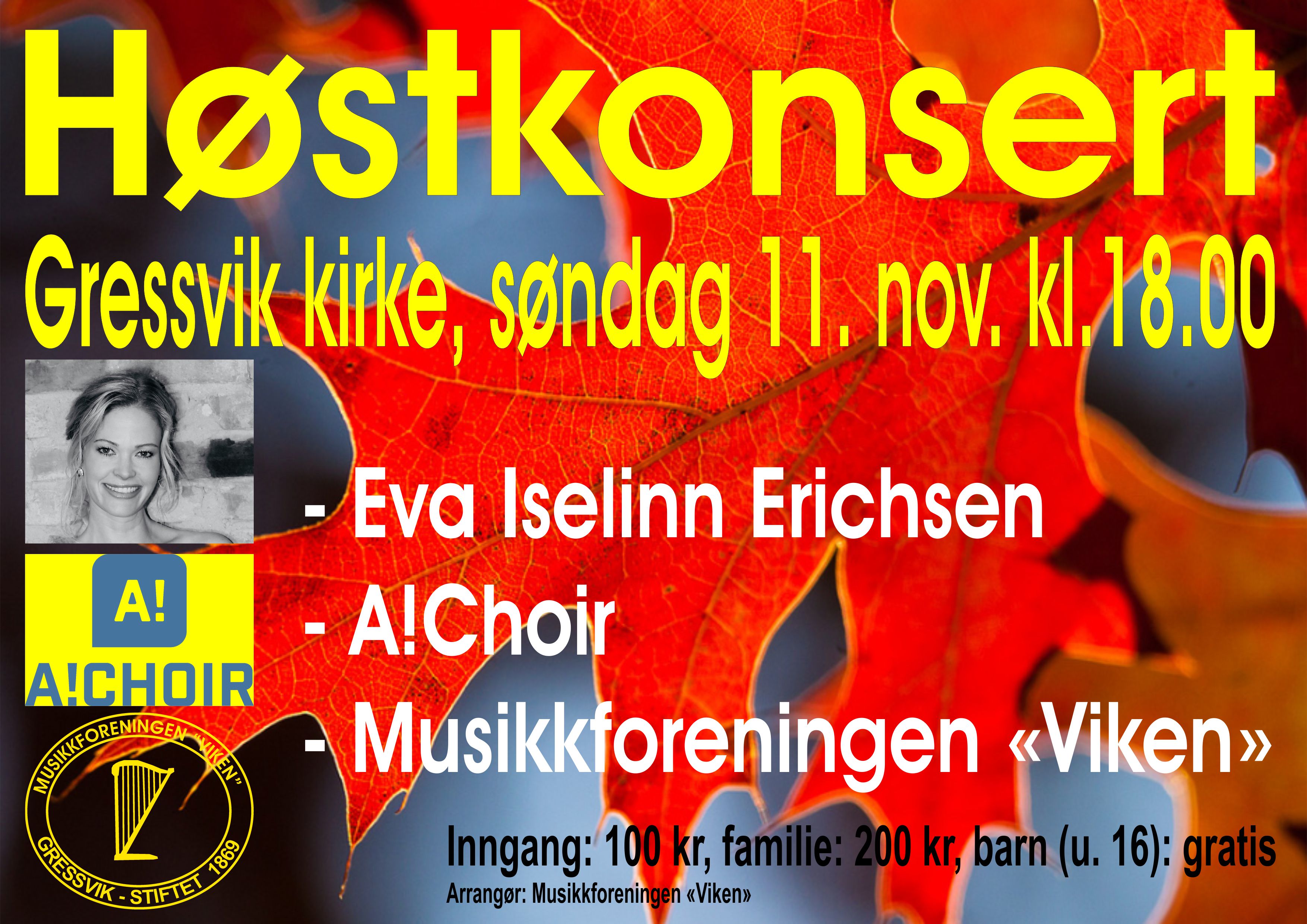 Høstkonsert 11.11.18-plakat