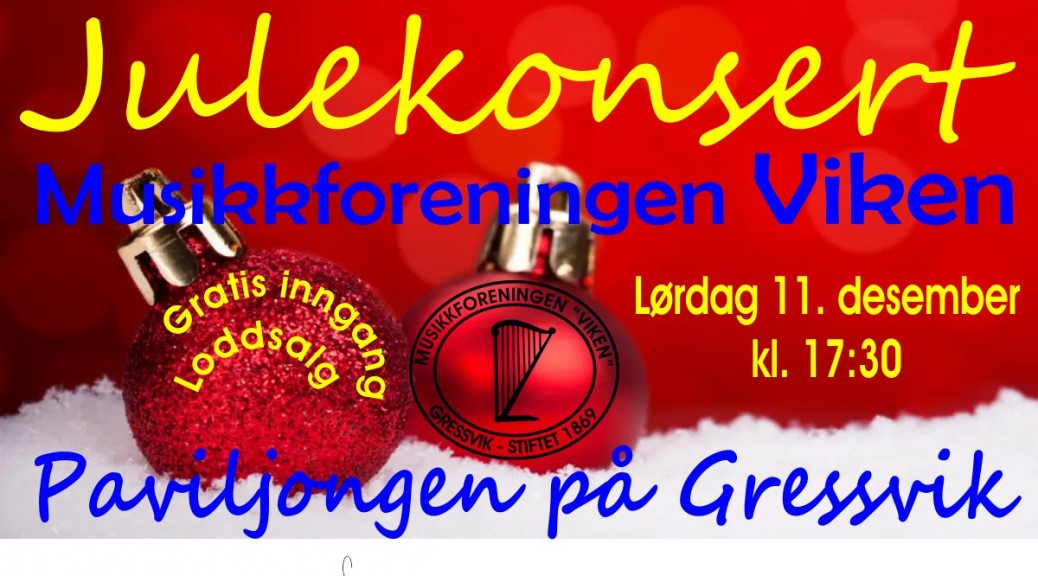 Julekonsert 11.12.2021 - facebook-plakat