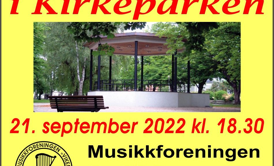 Kirkeparken - konsert - 21.09.22 - annonse