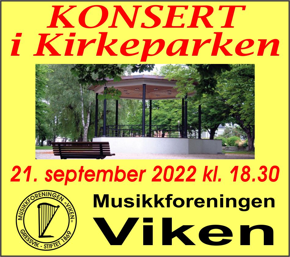 Kirkeparken - konsert - 21.09.22 - annonse
