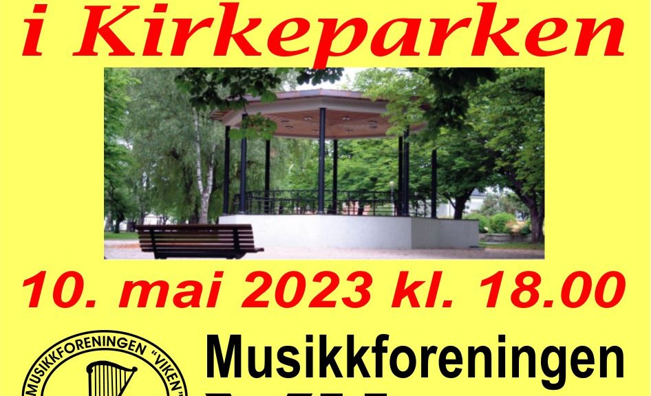 Kirkeparken - konsert - 10.05.2023 - annonse