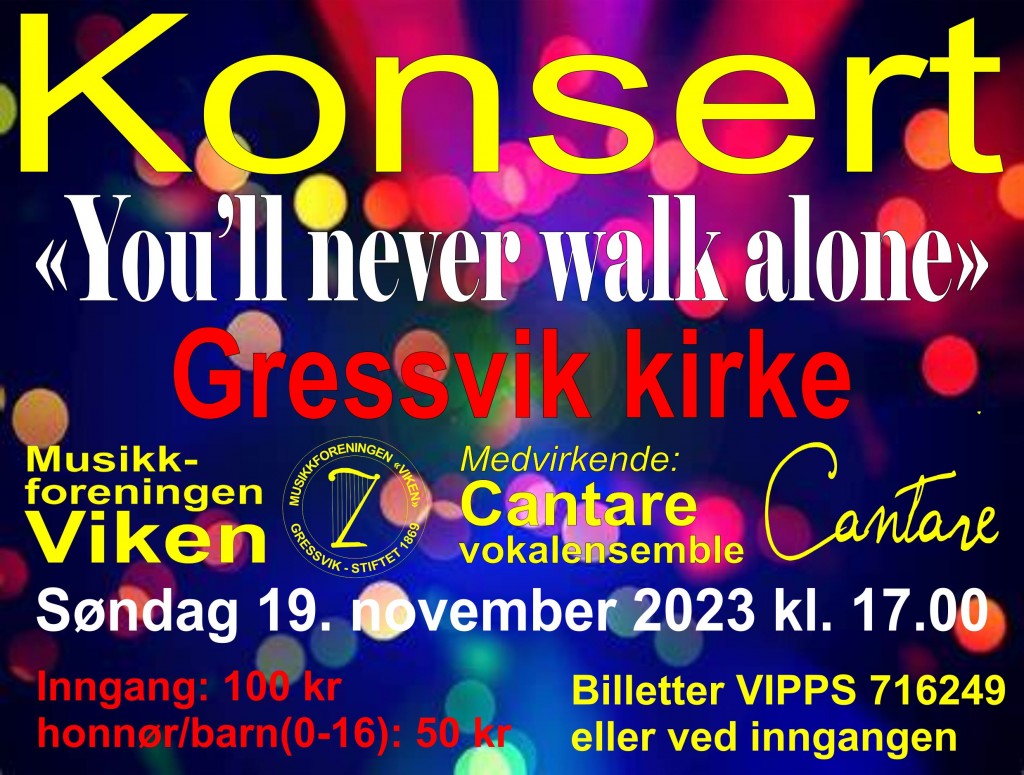 Konsert Gressvik kirke 19.11.2023